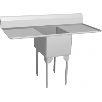 RSL2418LR-1 Restaurant 16ga, 2 dboards